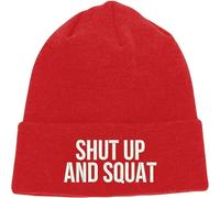 Embroidered Shut up and Squat Logo Beanie, No Excuses Squat, Motivation Quote, Beast Cap, Sarcastic, Gym Wear, Workout, Birthday Trucker Cap Gift