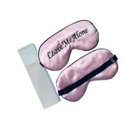 Embroidered Silk Sleep Mask Silk Eye Mask Soft Blackout Blindfold with Adjustable Strap Sleeping Eye Cover Mask for Travel(Pink)