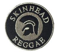 Embroidered Skinhead Reggae Trojan Helmet Iron on Patch