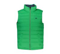 Embroidered Sleeveless Polyamide Jacket with Zip - male - La Martina - Waistcoats - Green - 2XL - Jackets 2XL