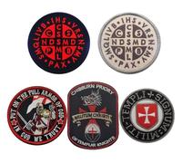 Embroidered St. Benedict Cross Templar Tactics Hook & Loop Patch