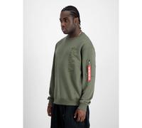 Embroidered sweatshirt Alpha Industries Vert S