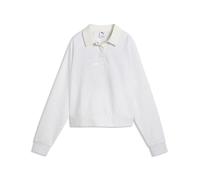 Embroidered Sweatshirt for Women Puma Graphic Blanc L