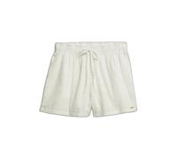 Superdry Cotton Broderie Beach Shorts White L Woman