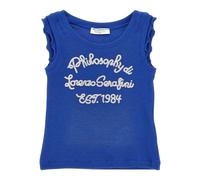 Embroidered Tank Top - unisex - Philosophy di Lorenzo Serafini - Kids Sleeveless Tops - Blue - 4 Y | 104 CM - Kids 4 Y | 104 CM