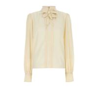 Embroidered Top | Blouse- female- Valentino Garavani- Blouses- Yellow- S- Blouses & Shirts S