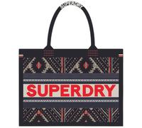 Embroidered tote bag for women Superdry Luxe Noir TU