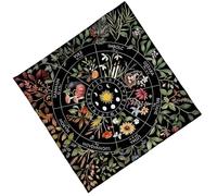 Embroidered Velvet Divination Cloth Luxurious Soft Tarot Cloth Wrinkle Resistant Mystical Reading Fade Resistant Tarot Mat