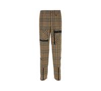 Embroidered Viscose Blend Cargo Pant - male - Burberry - Straight Trousers - Multicolor - L - Trousers L