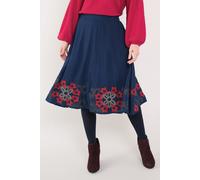 Embroidered Viscose Skirt Nomads Clothing Blue 12