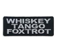 Embroidered Whiskey Tango Foxtrot Iron on Patch