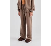Embroidered Wide Leg Jogger - Taupe Cernucci Taupe S