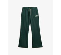 Embroidered women's flare joggers Superdry Athletic Vert M