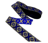 Embroidered Woven Trim Vintage Embroidery Lace Ribbon Trim DIY Clothes Bag Accessories Embroidered Fabric(Color 28,1 Yard)