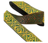 Embroidered Woven Trim Vintage Embroidery Lace Ribbon Trim DIY Clothes Bag Accessories Embroidered Fabric(Color 16,3 Yards)