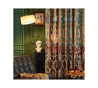 (Embroidery, 200*260cm) Vintage Style Floral Pattern Embroidered Curtain, 1 Count Retro Decorative Drapes, Window Decorations