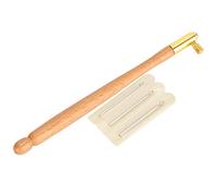 Embroidery Beading French AntiEmbroidering Tool Set DIY Craft Sewing Accessories Tambour Embroidery Frame (Wooden French Embroidery Needles)