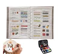 Embroidery Book - Adult Guide, Complete Reference Manual with Technical Illustrations | Step by Step Instructions to Support Enthusiast Beginners,