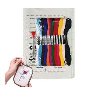 Embroidery Book - Handmade Craft Supplies, Full Embroidery Kit | For Quilter Students And Teachers School Projects Relaxation In The Yard Practice By Consapevolez