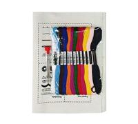 Embroidery Book Kit - Handmade Crafting Supplies, Complete Stitching Set with Compact Materials, DIY Accessory with Patterned Designs, Art & Craft Tool, Creative Hobby for Quilters Learners School