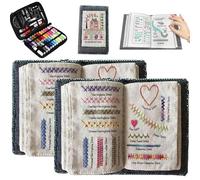 Embroidery Books, Stitch Book Embroidery, 2026 New Sewing for Beginners, Stitch Creative DIY with Guide, Portable Travel Mini Sewing Kit Elevate Your Skills (2pc)