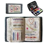 Embroidery Books, Stitch Book Embroidery, 2026 New Sewing for Beginners, Stitch Creative DIY with Guide, Portable Travel Mini Sewing Kit Elevate Your Skills (1pc)