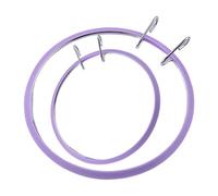 Embroidery Circle, Metal Embroidery Circles with Tension Spring System, 2 Pieces Adjustable Craft Accessories for Creative Sewing Decorative Projects and Crown Party