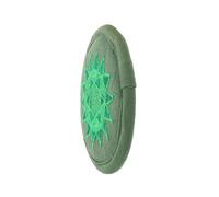 Embroidery Craft Singing Bowl Cushion, Green Cotton Cloth