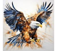 Embroidery Cross Stitch Kits for Beginners Adults, Animal Eagle Painting Pattern,40 * 50cm, Pre-Printed Stamped Embroidery Kits 11CT Needlework Kit DIY Artwork for Adults Kids Girls Home Wall