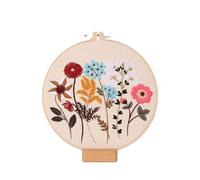 Embroidery, Embroidery Kit， Beginners with Pattern Instructions Hoops Threads Needles Needlepoint Kit(Color B)