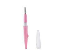 Embroidery Felting Needle Punch Pen Wool Felting Supplies Embroidery Pen with 3 Fine Needles Set Tool for DIY Craft (Pink)