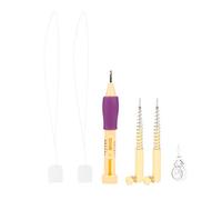 Embroidery Felting Needle Set Embroidery Punch Pen Spring Needle Felting Threader Thread Guide Kit Embroidery Craft Tool Set DIY Craft Sewing Knitting Supply