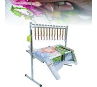 Embroidery Floor Stand - Adjustable Cross Stitch & Needlework Craft Holder, Stainless Steel Frame for Sewing and Art Projects