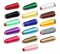 Embroidery Floss 3600m Large Spool Polyester Thread for Cross Stitch Kits & Hand Sewing - Strong Non-Fraying Yarn for Friendship Bracelets Quilting Hoops DIY(Big Red)