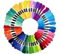 Embroidery Floss Rainbow Color 50 Skeins Per Pack Cross Stitch Threads Friendship Bracelets Floss Crafts Floss