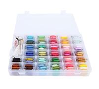 Embroidery Floss Set, Polyester Embroidery Threads with 96 Colors, Organized Craft Box for Cross Stitch and Needlework, Portable Sewing Kit for Beginners and Experts, Includes Thre