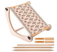 Embroidery Frame Holder, Adjustable Wooden Embroidery Frame, Embroidery Stand on Sofa Beds Tables Hand Sewing Quilting Travel