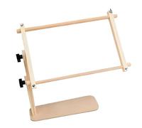 Embroidery Holder for Table Use, Wooden Needlework Frame Stand with Base for Home Sewing Projects Daily Tabletop Embroidery Stand Wooden Needlework Holder Desk Craftes Frame Sewing Table Supports