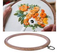 Embroidery Hoop, Cross Stitch Ring Display Frame for Art Craft Sewing Hanging 20x20cm