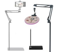 Embroidery Hoop Holder Lap Stand- Cross Stitch Holder Stand Metal Embroidery Holder Stand Adjust Embroidery Stand Lap Suitable for Embroidery Hoops (Black)