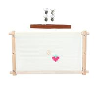 Embroidery Hoop Set - Wooden Roll Holder, Craft Stand, Quilting Support Tool | Durable Metal Structure, Safe Fabric Tension Control Mechanism, Tie Dye Exercise for Beginners