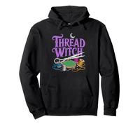 Embroidery Hoop Sun Moon Stars Mystical Cross Stitch Lover Pullover Hoodie