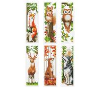 Embroidery Kit Bookmark Vintage Cute Animals Cartoon Soft And Soft