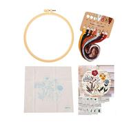 Embroidery Kit - Christmas Embroidery Patterns | Christmas Decorations Embroideryy Kit For Beginners, Craft Supplies Home Decor With Threads & Needles For Adults Kids Women Art Projects Birthday