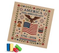 Embroidery Kit,Embroidery Start Kit - Complete Set Art Craft for Beginners Enthusiasts Men Women Hobbyists Family Members Friends Coworkers Party Decor