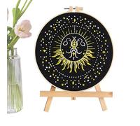 Embroidery Kit for Beginners, Embroidery Kit for Beginners for Adults,Easy Tarot Kit - Hand Sewing Sewing Supplies Needle Punched with Fabric for Princ