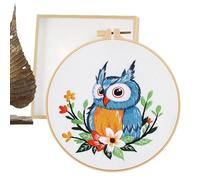 Embroidery Kits For Beginners, Embroidery Kit For Beginners - Embroidery Kits For Beginners In Manual Owl For Adults | Holiday Home Decor, Sewing Kits With Wing