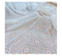 Embroidery Lace 100% Cotton Fabric Water Soluble Hollow Small Flower for Sewing Dress Clothes DIY Handmade Crafting(Color-05)
