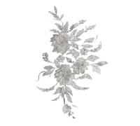 Embroidery Lace Applique Embroidered Flower Patches Applique Sew On Patches for Decorating Clothing Jeans Jackets Skirt Easy to Sew Embellishment