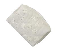 Embroidery Makeup Bag: Elegant Portable Cosmetic Bag, Stylish Travel Vanity Organizer | Storage Bag, Compact Multi-Use Accessory Case for Belle, Lace Bow, Consulte la descripción, See description